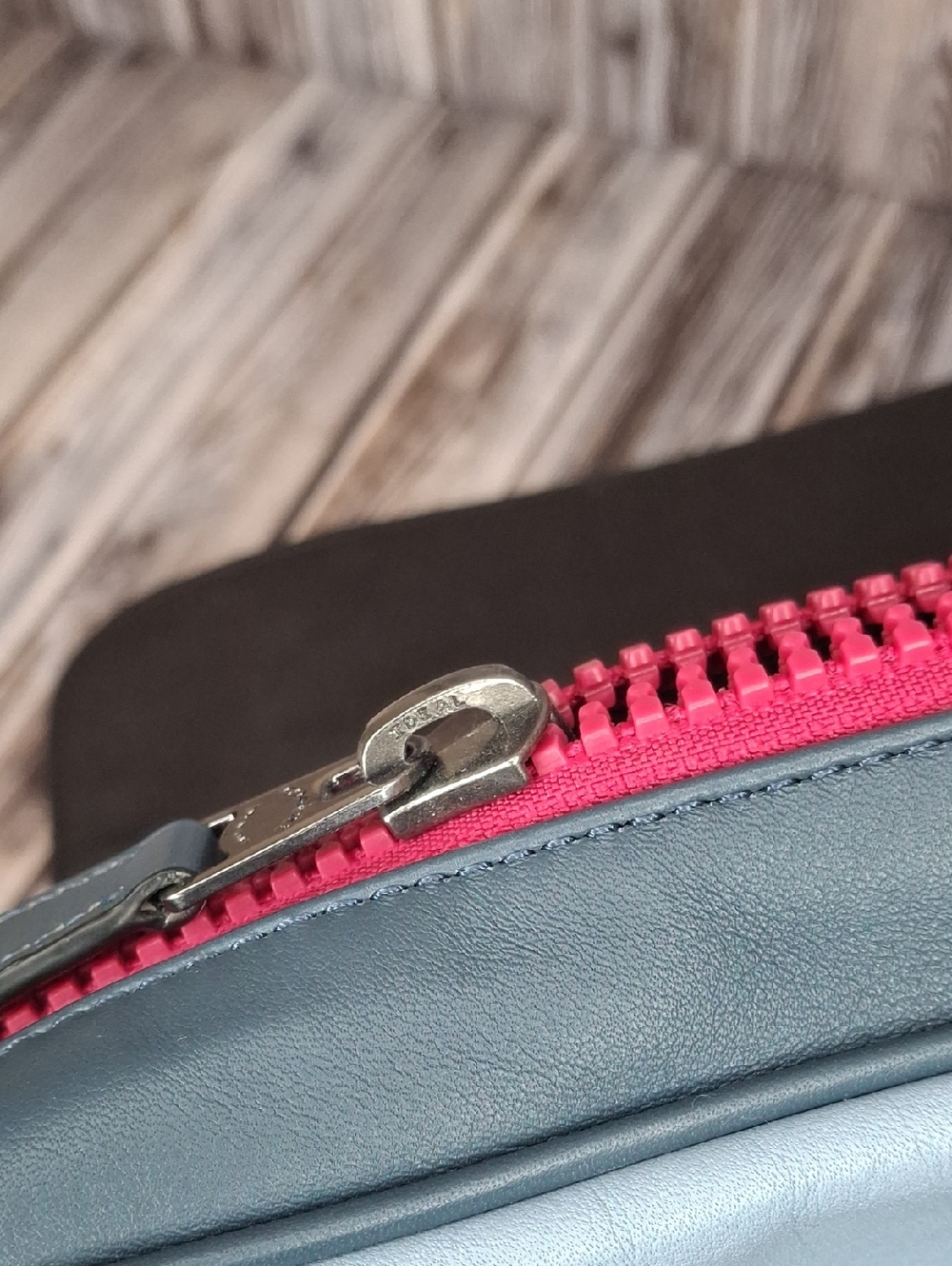 Coach Track Crossbody Navy Blue & Black Signature Coated Canvas - Picture 9 of 12